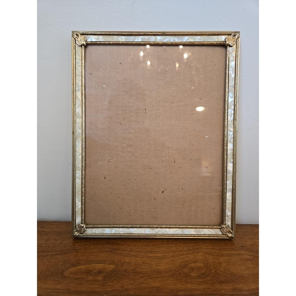 Vintage Gold Tone Picture Frame 8x10 Wall Art Deco Luxury Scroll Metal Frame